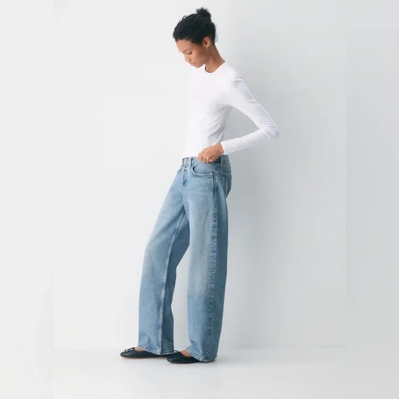 AGOLDE Low Rise Loose Jean NWT in Vault - Picture 5 of 6